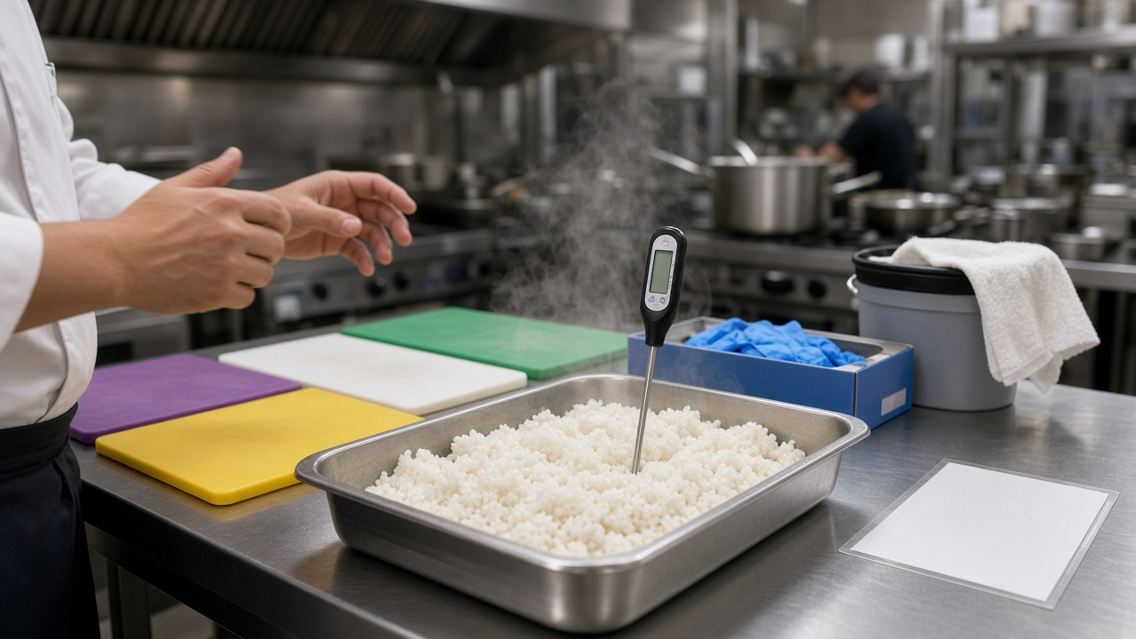 Food Protection Manager Certification Practice Item Writer: Food Code Topic Blueprint, Scenario Items on Time and Temperature, Cooling, Allergens, and Cross Contact, with Distractor Rationales - Result