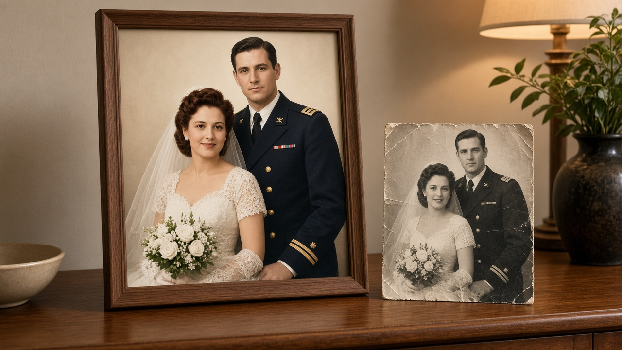 Old Photo Restoration Prompt for ChatGPT Image Editing - Result