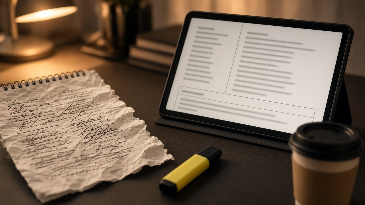 Note Taking Prompt: Clean Up Raw Notes Into Cornell Notes - Result