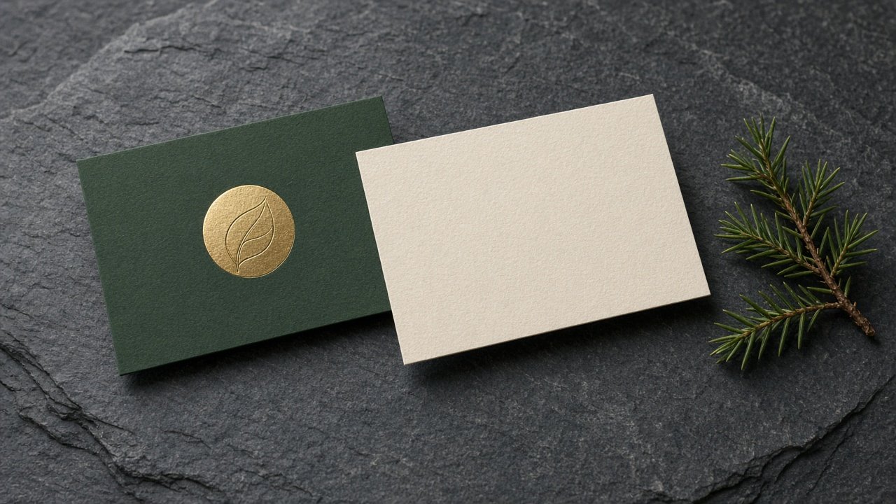 Business Card Design Prompt: Layout Spec and Clean Mockup - Result