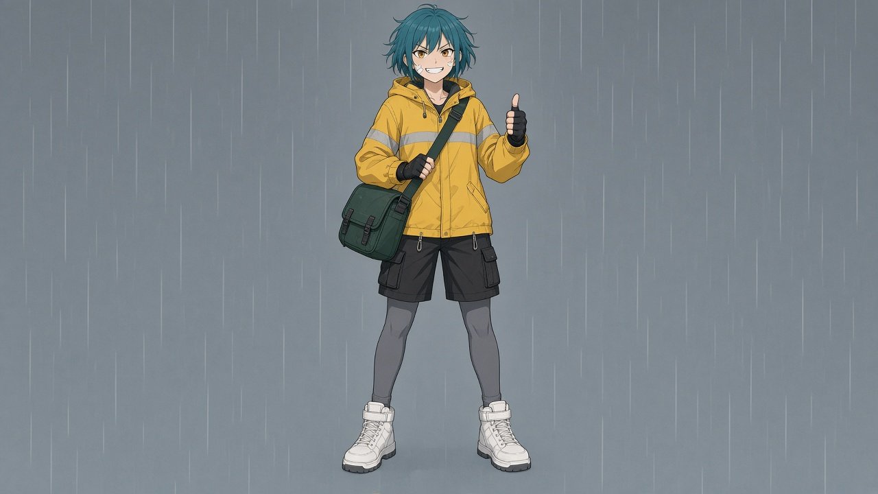 Anime Character Design Prompt: Original OC Sheet from Brief - Result