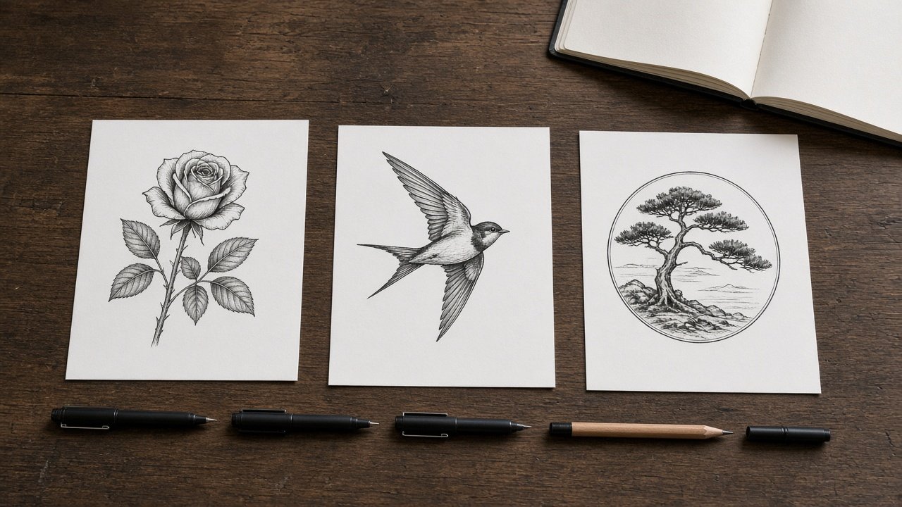 ChatGPT Prompt for Tattoo Design: 12 Concept Sketch Prompts