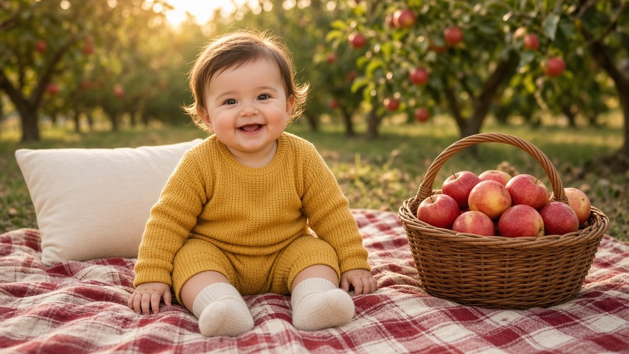 Baby Photoshoot Prompt: Themed Portrait from Your Own Photo - Result