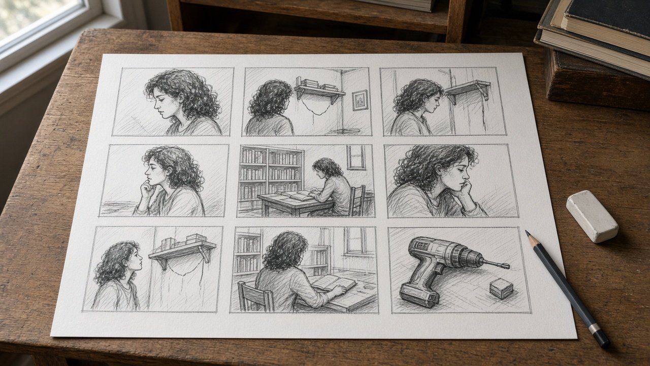 Storyboard Prompt: Script to Numbered Frames and Shot Notes - Result